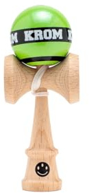 KROM Kendama MIKRO Hellgrün – Mini Kendama aus Buchenholz – Voll spielbar – Taschenformat – Für Anfänger & Profis