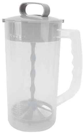 BSTCAR Pichet de Mélange de Lait Maternel de 2000ml, avec Couvercle, Récipient de Stockage du Lait Maternel, Pichet D'eau de Mélange à Large Bouche
