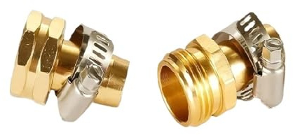 JMORCO Raccord Tuyau Arrosage Raccord de Tuyau d'arrosage 3 pièces 3/4'' 5/8'' Raccords Rapides for Réparation fuites d'eau endommagées Adaptateur d'irrigation(1set)