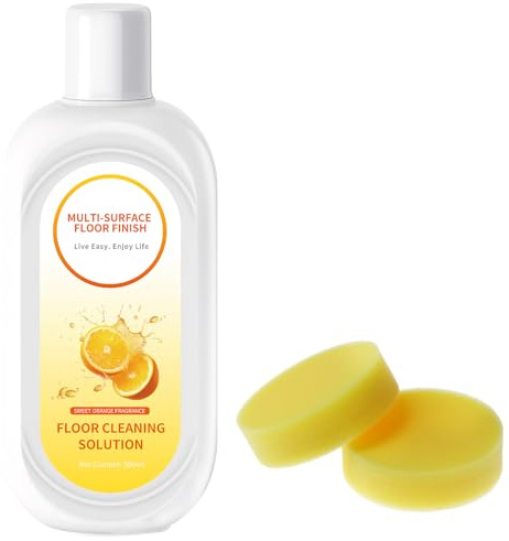 500 ML Bodenreiniger,Bodenreinigungslösung,Floor Cleaning Solution,Kompatibel Mit Tineco Und Ähnlichen Marken,Enthält Zwei Schwammpads,Geeignet Für Verschiedene Oberflächen