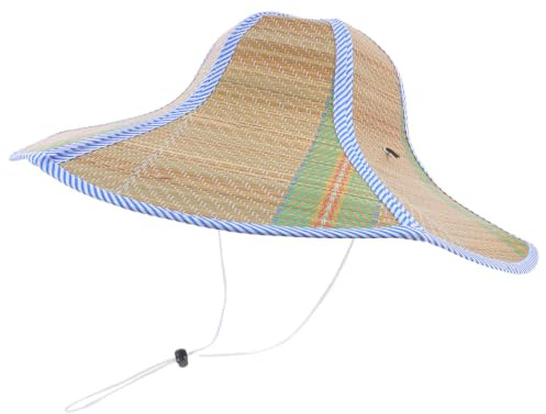 Ciieeo Sombrero Hombre Verano, Plegable ala Ancha Sombrero Paja para Mujer | Protección UV Pamela de Playa Flexible, Ligero Gorro Pescador para Senderismo Jardinería