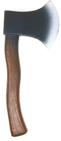 Odoukey Skeleteen Wood Look Hatchet Axe Prop, 1 Piece Lumberjack Costume Toy for Party, Realistic Cosplay Prop