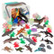 Terra by Battat - 60 pièces - Le Monde Marin - Assortiment de Figurines Miniature - Orque, Requin, Dauphin, Tortue, otarie - Jouets pour Enfants, 3 Ans Plus