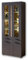 Stella Trading LOFT-TWO Große Vitrine in Artisan-Eiche Optik, graphit - Softclose Glasvitrine inkl. LED-Beleuchtung - 80 x 201 x 37 cm (B/H/T)