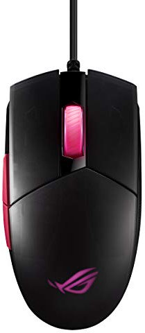 ASUS Optische Gaming-Maus – ROG Strix Impact II Electro Punk Edition | 6.200 DPI Sensor | Kabelgebundene Gaming-Maus für PC | Ultimativer Komfort | Aura Sync RGB, Armoury II