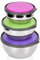HERCHR 3pcs Bols en acier inoxydable, bols de mélange saladier avec couvercle bols de cuisine empilables pour mélanger, 12/14/16cm