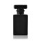 Enslz Flacon de parfum vide en verre noir rechargeable avec étui en aluminium Noir 30 ml