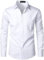 PARKLEES Men's Urban Stylish Casual Business Slim Fit Long Sleeve Button Up Dress Shirt with Pocket White L