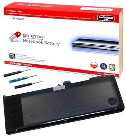 DR. BATTERY Batterie d'ordinateur Portable A1286 A1321 661-5211 Compatible avec Apple MacBook Pro 15 Pouces mi-2009 mi-2010 modèle 661-5476 MC118 MB985 MB986 MC371 MC372 MC373 [10,8 V/56 Wh]