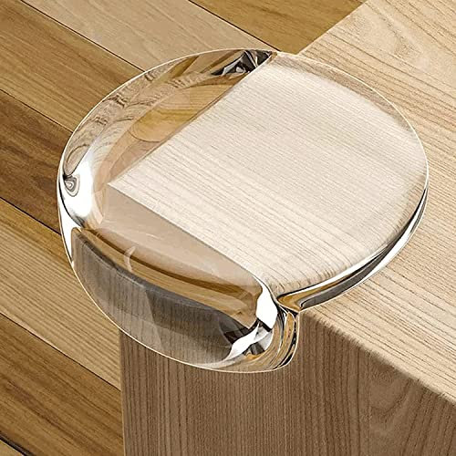 BECOMTO 24 PCS Protector de Esquinas de Transparente para Bebes y Niños,Protectores de Seguridad para Mesas y Mueble,Apto para Todas Las Mesas,Armarios - Adhesivo Extrafuerte - Tecnología Cristal