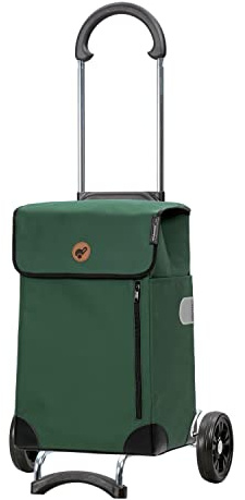 ANDERSEN Einkaufstrolley - Scala Shopper Weda grün 36 L Handwagen, langlebig, Tasche abnehmbar, klappbar, leichtgängig, leise Räder
