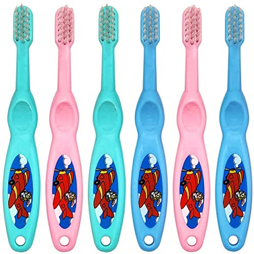 6 Stück Baby Zahnbürste 0-2 Jahre Weiche Borsten BPA Frei Kleinkind Zahnbürste Kleinkind Zahnbürste Trainingszahnbürste (6er Pack)