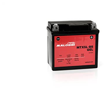 Batterie gel activée Malossi MTX5 L 12 V 4 Ah Derbi GPR Nude Beta ALP 125 200