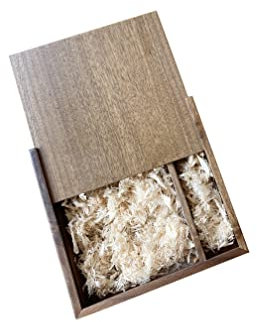 BEIJIGUANG Holz-Geschenkbox mit Schiebedeckel, diskrete Holzboxen, USB-Box, Fotobox, Hochzeits-Erinnerungsbox, für Fotografen/Kunden, Walnuss/Ahorn (Walnuss-Holzbox)