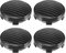 A ABSOPRO 4pz 58mm 60mm Ruota Centro Mozzo Cappucci Coprimozzo Cerchioni Coperture Universale Nero