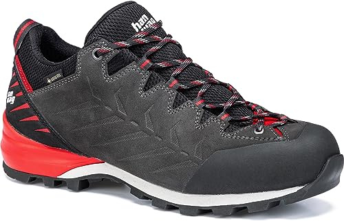 Hanwag M Makra Pro Low GTX Grau - Gore-Tex Robuster wetterfester Herren Gore-Tex Zustiegsschuh, Größe EU 41.5 - Farbe