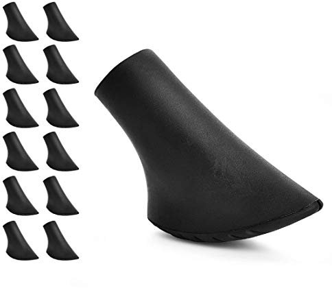 HONGECB Nordic Walking Stöcke Pads, Spazierstock Pads, Wanderstöcke Pads, Gummifuß Pads für Walkingstöcke, Walking Stöcke Gummipuffer, für Alle Gängigen Nordic Walking Stöcke (12 Stück)