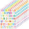 10 Bögen Buchstaben-Sticker Alphabet-Sticker, Alphabet-Zahlen-Sticker Bunte Buchstaben- und Zahlen-Sticker Selbstklebende Buchstaben-Sticker für Kinder, Deko-Kunst, DIY-Handwerk & mehr