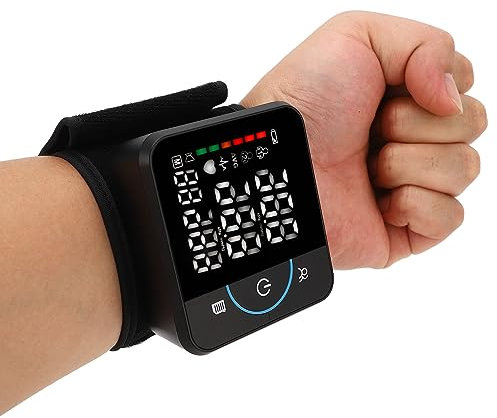 Tensiomètre Au Poignet - Écran LED Numérique Rechargeable Automatique BP Moniteur Machine Avec 180 Lectures Mémoire