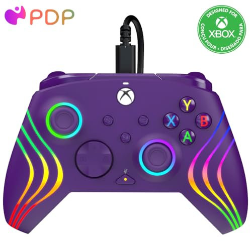 PDP Xbox Afterglow Wave Kabelgebundener Controller Lila