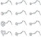 Zolure 18G Chirurgenstahl Nasenpiercing Cz Silber Nasenstecker Nostril Piercing Stecker Stecker Für Damen Herren