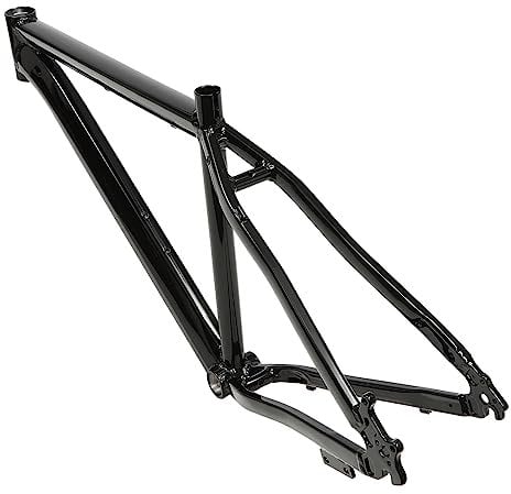 17 Zoll Rennrad Rahmen Fahrradrahmen Aluminiumlegierung Fahrradrahmen Kohlenstoffrahmen Rahmenscheibe Kompatibel mit 26 Zoll Fahrrädern 80-120kg (Schwarz)