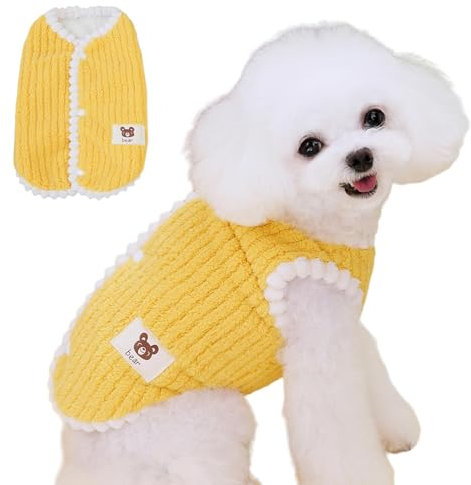 Tedious Hunde-Winterweste, Hundejacken für den Winter | Hundemantel Haustierkleidung Winterjacken - Ärmellose, mit Fleece gefütterte, warme Weste, Hundejacke, Wintermantel, Hundekleidung, Mäntel