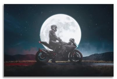 UNSGA Hayabusa-Poster, Motiv: Motorrad Super Bike Artwo für Suzuki GSX1300R, dekoratives Gemälde, Leinwand, Wandposter und Kunstdruck, moderne Familienschlafzimmer-Dekoration, Poster, 60 x 90 cm