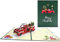 scicent Weihnachtskarten 3D Karte Weihnachten Pop Up Weihnachtskarte mit Umschlag Briefkarte Feiertags Frohe Weihnachtskarten für Familie Freunde Weihnachtsfeier (Weihnachtstruck-Stil) - 20932