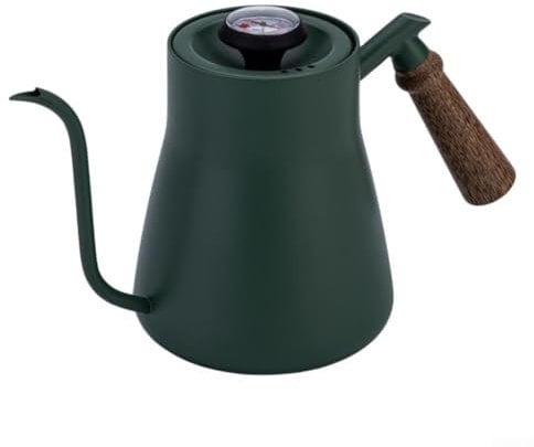 Electric Gooseneck Kettle with Temperature, Stainless Steel Pour Over Kettle Coffee Brew Kettle, Hot Water Boiler Tea Pot for Tea Mocha Espresso(650ML Green)