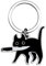 Ruzister Schwarzer Katzenkram-Schlüsselanhänger für Katzenpaar, cooles Katzendekor, lustiger Halloween Korb, Weihnachtsgeschenke für Katzenliebhaber, Teenager-Jungen