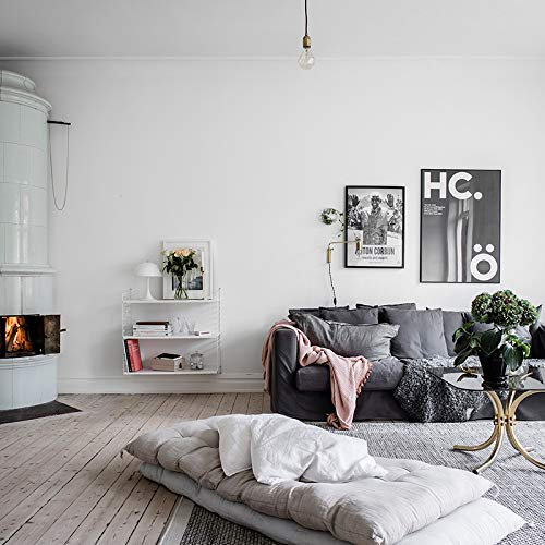 Papier Peint Intissé Blanc Papier Peint 3D pour La Maison Chambre Adulte Salon Décoration,Papier Peint Mural,Papier Peint Toilette 10,05 M X 0,53 M