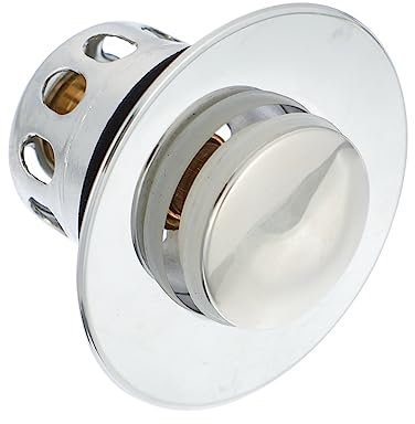 DOITOOL Kupfer Abflussstopfen Push Open Ventil Mit Bounce Core Einfacher Einbau Rostfrei Für Waschbecken Und Badewanne Abflusshemmend Kein Werkzeug Erforderlich