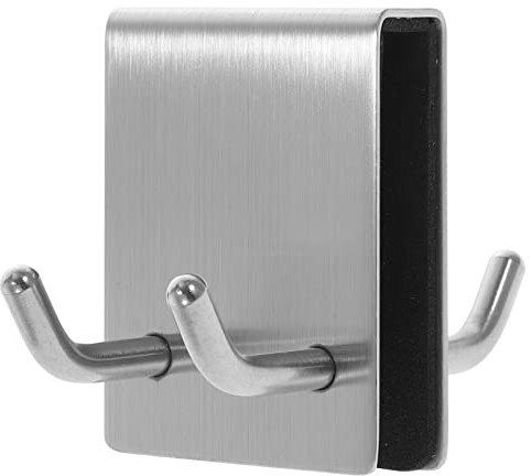 Gatuida Edelstahl Türhaken Doppel 2-armig Rostfrei Nagelfrei 304 Edelstahl Kleider Und Handtuchhalter Über Tür Rutschfest Mit Schutz Für Glastür Verstärkt Für Bad Und Wohnraum