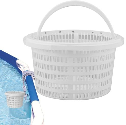 Skimmer Korb 19cm, Pool Skimmer Für Aufstellpool, Skimmerkorb, Poolkörbe Für Skimmer, Filterkorb Ersatz, Swimmingpool Skimmerkorb Kompaktpool & Spa Ersatzteile Skimmer Zum Entfernen Von Blättern, Gras