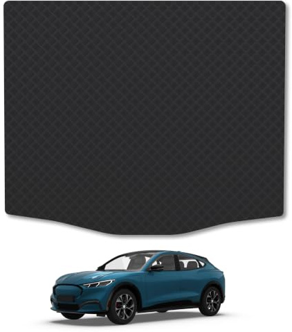 Ford Mustang Mach-E (2021+) 3mm Rubber Boot Mat | Tailored Fit Durable Boot Liner Full Coverage Protection Waterproof Accessories Easy Clean Anti Slip Made in the UK