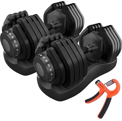 Hanteln 2 x 40 kg Gewichtsset 17-in-1 Verstellbare Erschwingliche Gewichte Platzsparer für Zuhause Fitnessstudio
