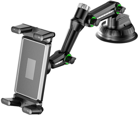 Ldbuejiaja Supporto per tablet da auto con braccio estraibile e rotazione a 360 gradi per cuscinetti del telefono Easy Viewing Phone Stand Tablet
