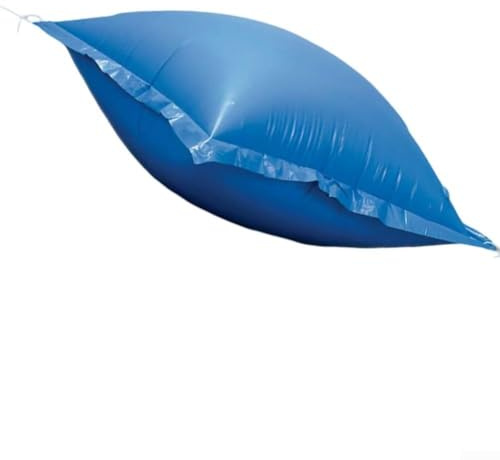 Cuscino gonfiabile per piscina, quadrato, 120 x 120 cm, copertura per piscina invernale fuori terra, design airbag galleggiante, in PVC, resistente al gelo, protezione per piscine fredde