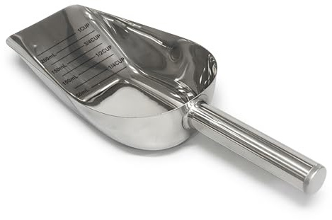 Stainless Steel Dog Food Scoop 8 Oz, Practical Dog Food Measuring Cup, Dog Food Scoop Measure, Ice Scoop for Bar