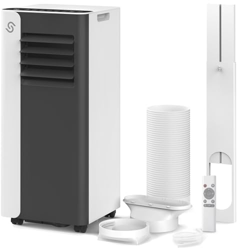 Air Conditioning Unit for Home Bedroom Office - Portable Air Conditioner 7000 BTU 4-in-1 AC with Cooling Dehumidifier Fan & Quiet Sleep Modes for Room up to 220 Sq.ft (20 m²)