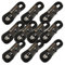 10 x 10m Male to Female XLR Mic Leads/Balanced Microphone Cables / 8 Colours / 10 Pack Black