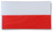 Sonia Originelli XXXL Fahne Flagge Stockfahne gross ca. 160 x 240 cm, Farbe: Polen