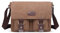 FANDARE Leinwand Messenger Bag Umhängetasche 7.9 inch iPad Tasche Schultertasche Unisex Segeltuch Tasche Arbeiten Tasche für Männer und Frauen, Herren/Damen Reise Umhängetasche Braun