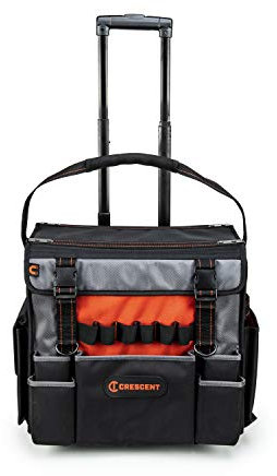 Crescent 18 Tradesman Rolling Tool Bag - CTBR1850, Orange