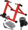 FFitness Rouleau magnétique Pliable pour entraînement de vélo à Domicile Compatible avec VTT et vélo de Route | Rouge