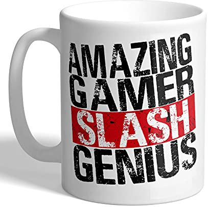 I Love Mugs - Amazing Gamer Slash Genius - Brooklyn 99 - Mug, Ceramic, 11fl.oz.