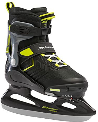Rollerblade Bladerunner Ice Micro Ice XT Junior verstellbar schwarz und Lime Schlittschuhe