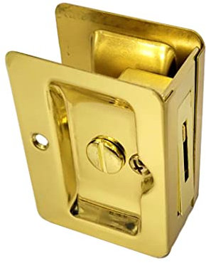 QCAA Solid Brass Surface Bolt, 3, Satin Nickel, 1272 Pack, Made in Taiwan