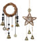 ChYoung Hexen Glocken Handgemachte Pentagramm-Hexe Rattan Glocken Home Schutz Türhänger Hängende Hexe Glocken Haus Erwärmung Boho Dekor (#7+#3)